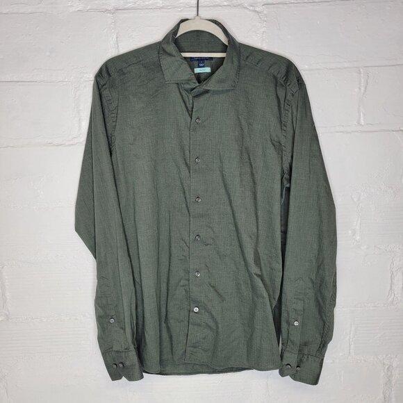 Peter Millar Other - Peter Millar Men's Large Button Front Shirt Flex Finish Green